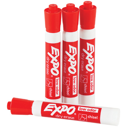 Expo<span class='rtm'>®</span> Red Dry Erase Markers